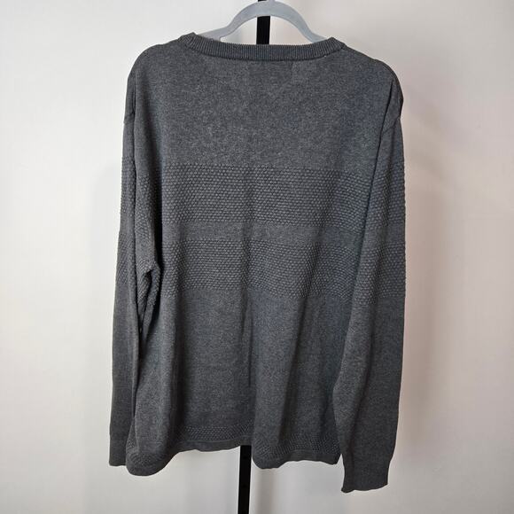 Selected Homme Long Sleeve Knit Crew Neck Sweater Gray Men XXL Organic Cotton - Picture 7 of 9